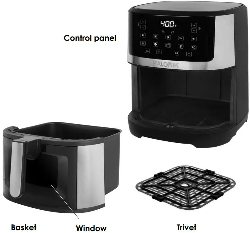 KALORIK FT 52328 SS Full Touchscreen Air Fryer with Window - PARTS