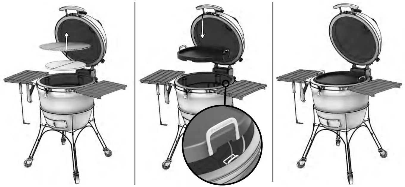 KAMADO JOE KJ15094522 Classic Joe Griddle - parts