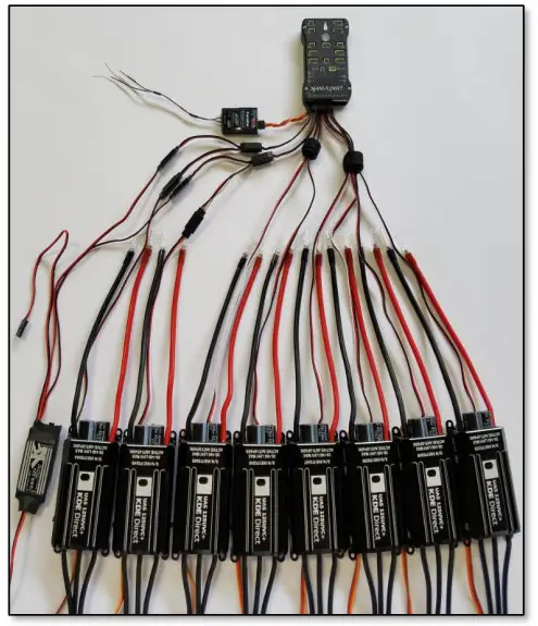 KDE Direct PIXHAWK PX4 Series UAS Electronic Speed Controller - ontrol wiring