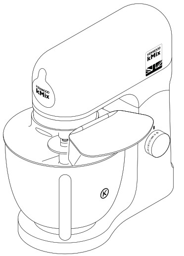 KENWOOD KMX750BK Planetary Mixer Kitchen Machine kMix - Cover