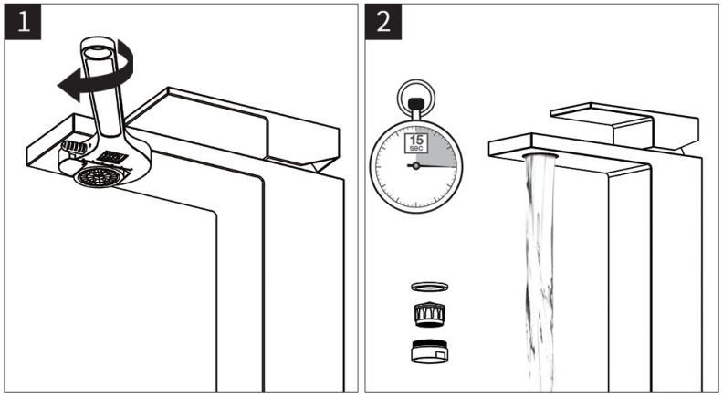 KES L3156ALF-BK Black Bathroom Faucet Sink Faucets Vanity Vessel Faucet - FLUSHING