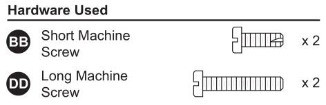 KICHLER 38204A Semi-Flushmount Ceiling Fixture - Hardware Used 1