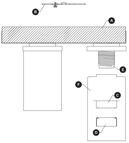 KICHLER 38204A Semi-Flushmount Ceiling Fixture - PACKAGE CONTENTS