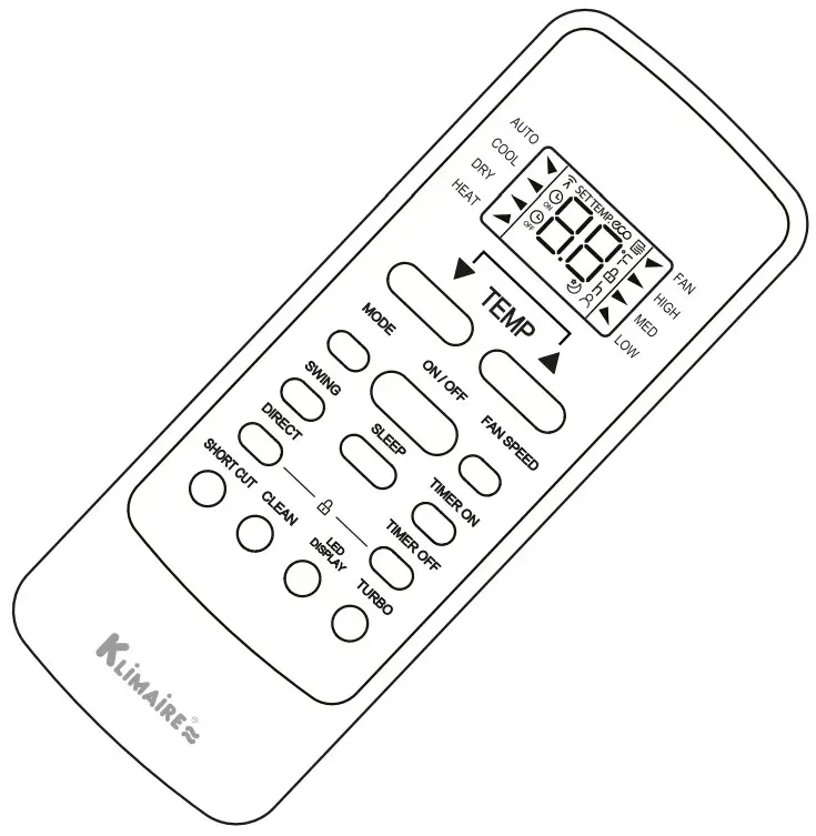 KLiMAiRE RG51A E Remote Controller