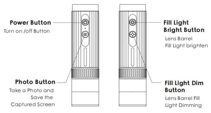 KMDES WTM W1 B USB Digital Electron Microscope - Parts Description 2