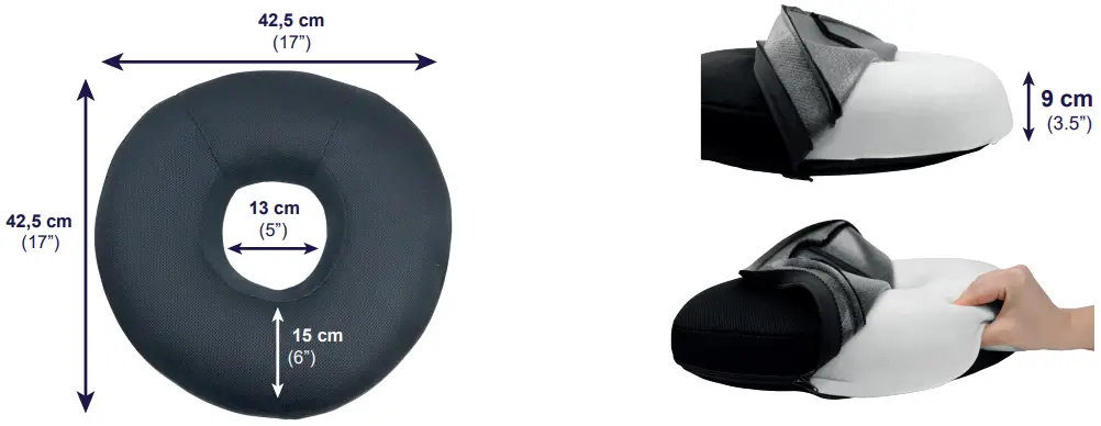 KMINA-K40017-Donut-Cushion-for-Coccyx-Pain-FIG-1
