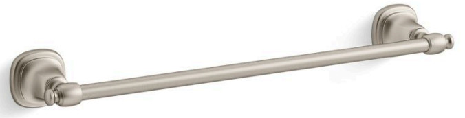 KOHLER K-REC27899 Florez 18 in Vibrant Brushed Nickel Wall Mount Single Towel Bar