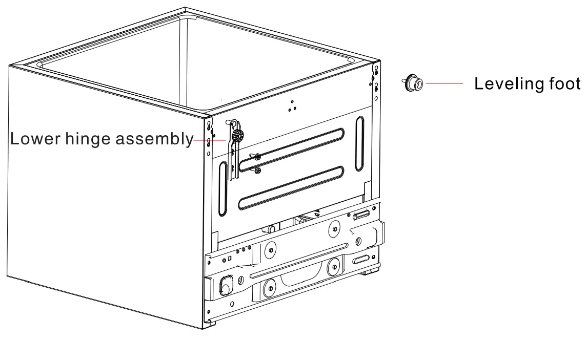 KON AR H4845BM Refrigerator - foot