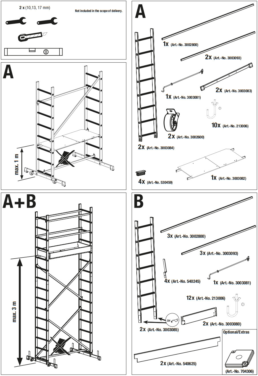 KRAUSE 916105 CORDA Assembly Scaffold - FIGURE 1