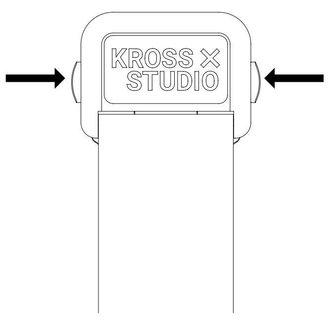 KROSS STUDIO KS 05 Central Floating Tourbillon Watch - BUCKLE OPENING