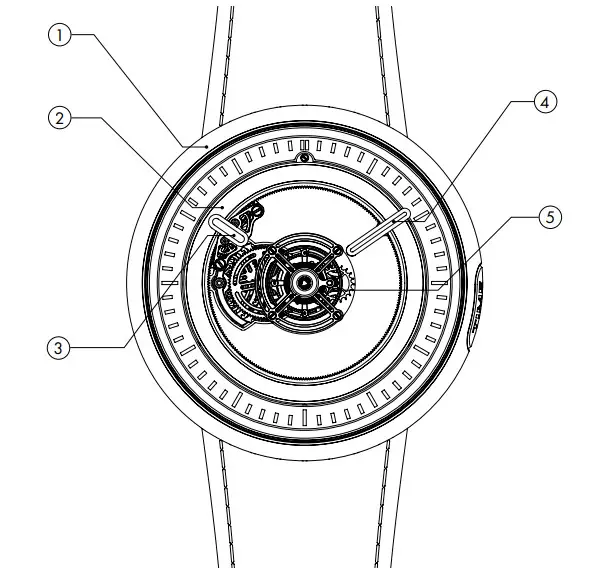 KROSS STUDIO KS 05 Central Floating Tourbillon Watch - overview