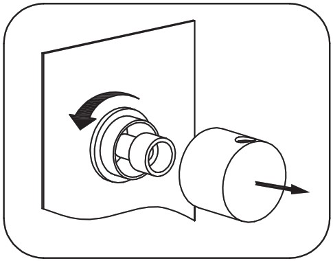 KW Bathrooms Thermostatic Concealed Shower Valve Round 3 Knob 3 Way - Maintenance 1