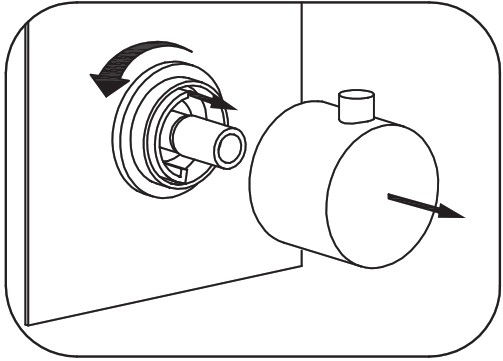 KW Bathrooms Thermostatic Concealed Shower Valve Round 3 Knob 3 Way - Maintenance 4