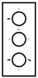 KW Bathrooms Thermostatic Concealed Shower Valve Round 3 Knob 3 Way - OPERATION 1
