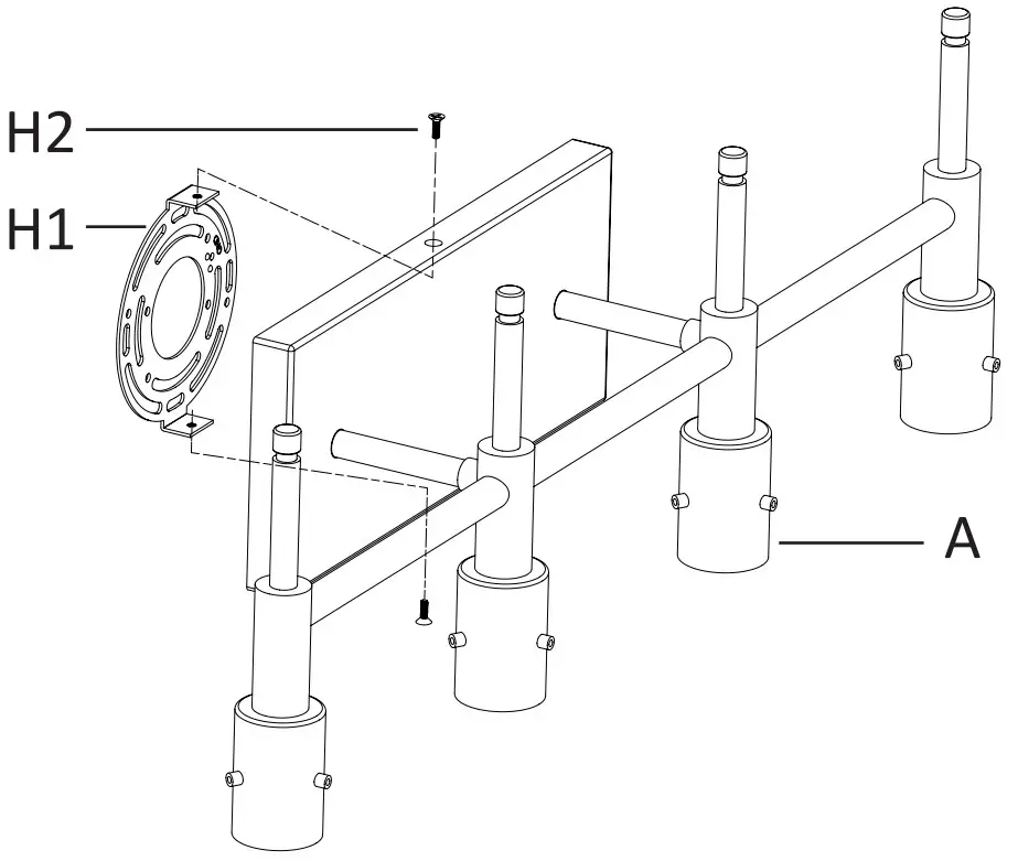Kawoti 21120 4 Light Vanity - INSTALLATION 1