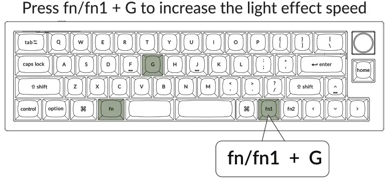 Keychron Q9 QMK Custom Mechanical Keyboard - Adjust The Backlight Speed 1