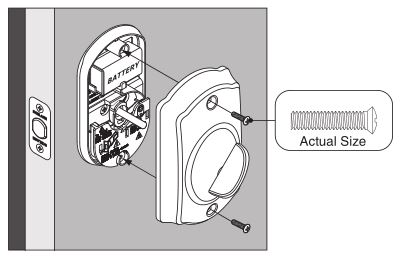 Keypad Deadbolt BE365 - Install cover