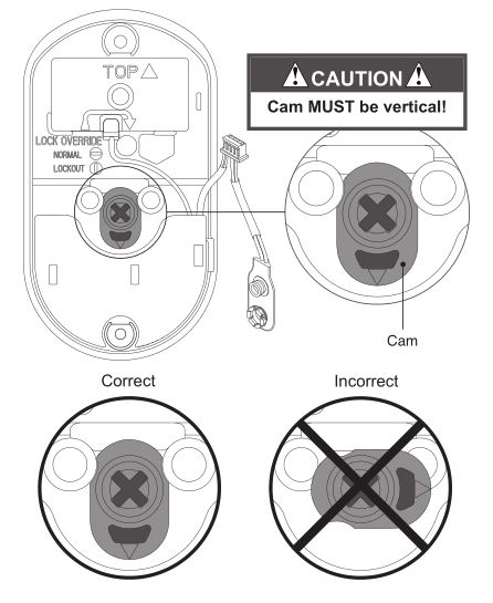 Keypad Deadbolt BE365 - Rotate baseplate cam to correct position