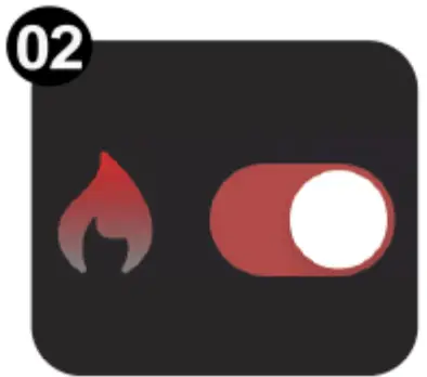 Select your heating mode on the APP