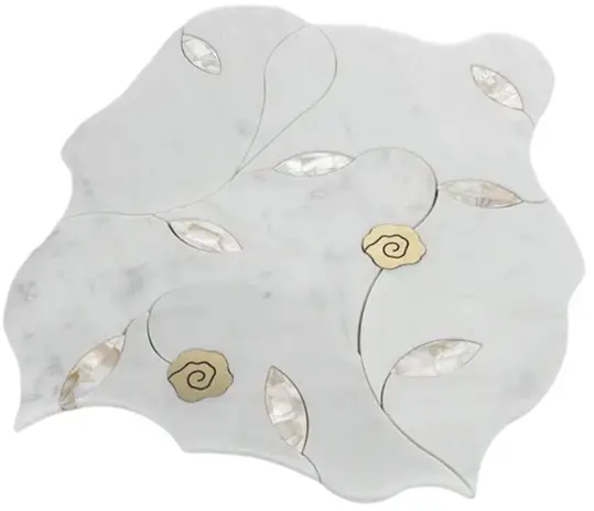 LANG-CO-LCNY-2375-Gilded-Foliage-Waterjet-Mosaic-Product
