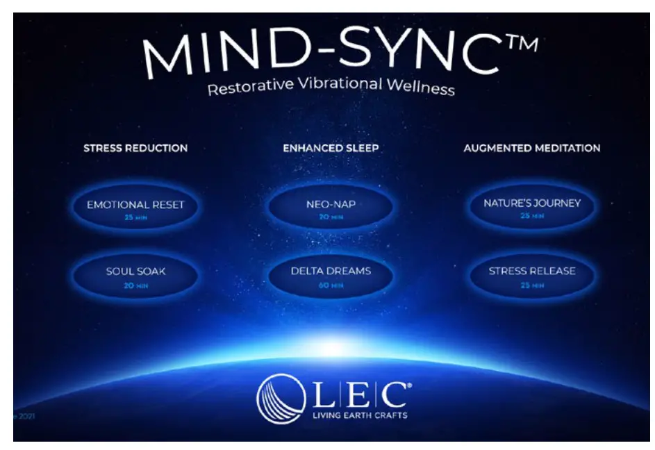 LEC Mind Sync Harmonic Wellness Lounger - studies