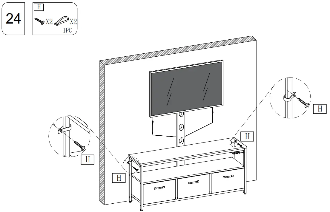 LED LIGHT LED DMX 00 XXXX Rolanstar TV Stand - Tool sheet1