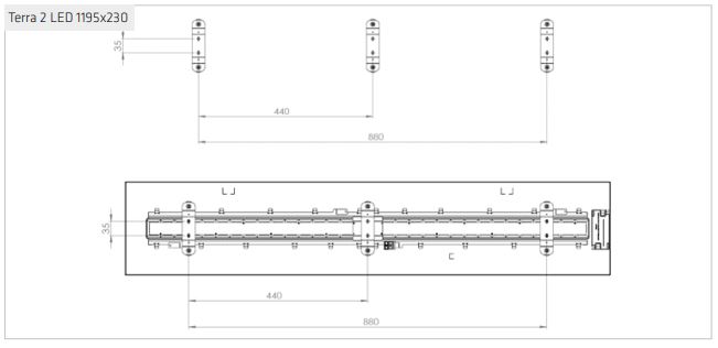 LENA LIGHTING Terra 2 LED Recessed Square LED Luminaire with High Total Luminous Flux-FIG 35