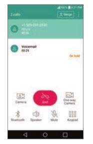 LG K20 Verizon Smartphone - To switch between current calls