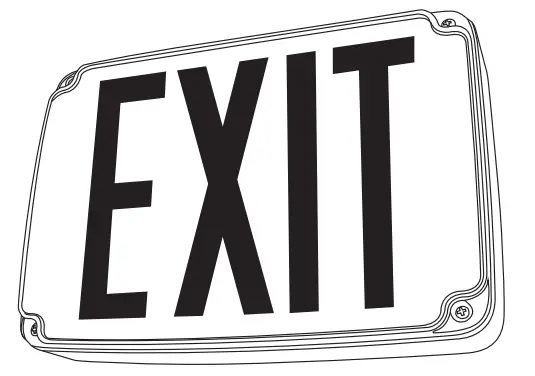LITHONIA LIGHTING WLTE Wet Location Exit Sign - Figure 1