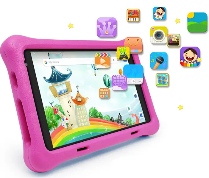 LOOKI-KidsTab-Pro-Camera0-Front-and-Back-Pink-product