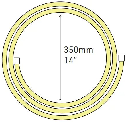 LUMENTruss 180 Flex Neon Sleeves Luminaire - Minimum inner