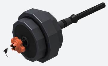 LUSPER Dumbbell Set Adjustable Weights - DUMBBELL Assembly 2