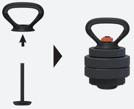 LUSPER Dumbbell Set Adjustable Weights - Kettlebell 1