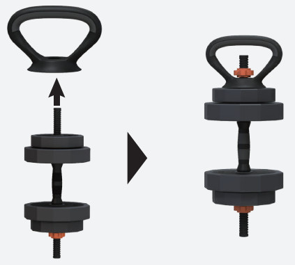 LUSPER Dumbbell Set Adjustable Weights - Kettlebell 2