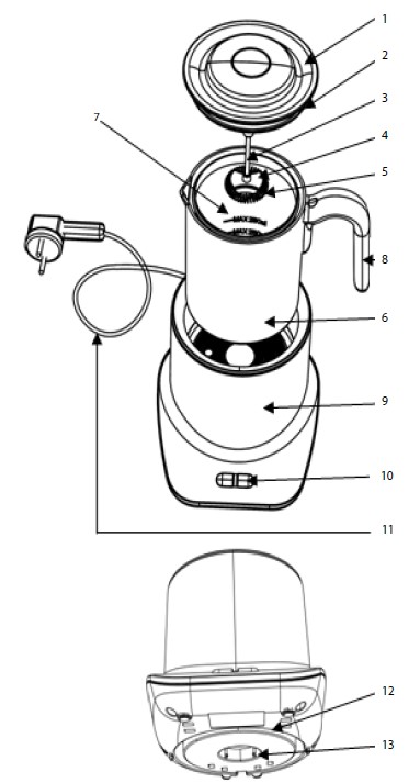 Lauben 550BC Milk Frother (1)