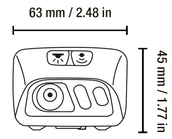 Lepro PR320017 LED Rechargeable Headlamp with Motion Sensor 2