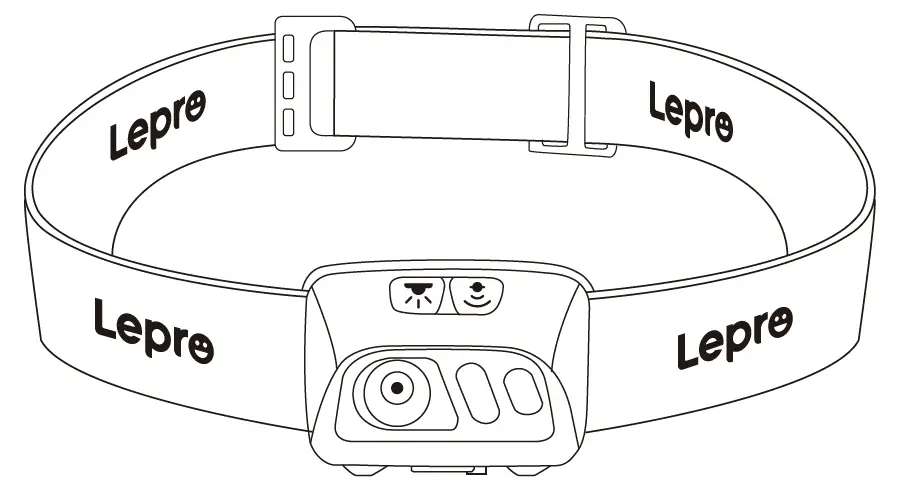 Lepro PR320017 LED Rechargeable Headlamp with Motion Sensor