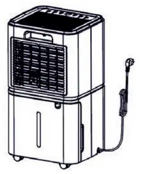 LiFE 12lt Super Dry Dehumidifier - power on1