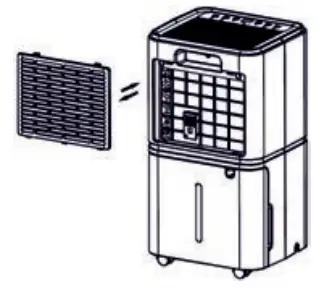 LiFE 12lt Super Dry Dehumidifier - power on3