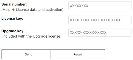License upgrade