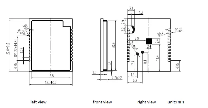 Lierda-L-LRNWB25-84DN4-LoRa868-915MHzSPI-Passive-Crystal-Standard-Modules-1