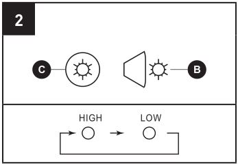 LifeSmart Infrared Heater - Select a heat setting