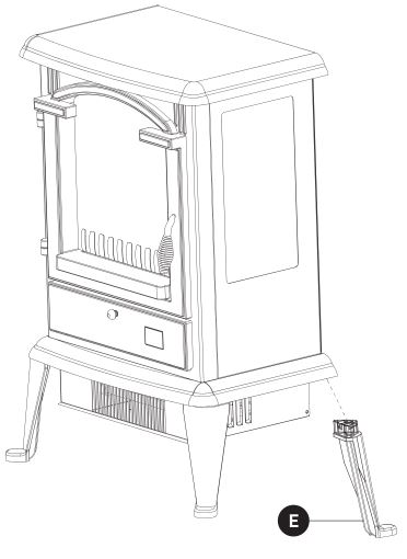 LifeSmart Infrared Heater - UNIT LEG ASSEMBLY
