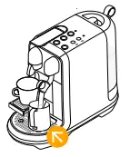 Lift the steam wand