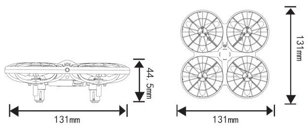 Loolinn X26 2 4G 4 Channel Pressure Fixed Position Hovering Remote Control Drone - Product Main Parts and Components 24