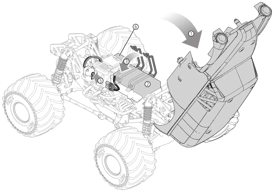 Losi MINI LMT 118T H SCALE 4WD Monster Truck - INSTALLING 2