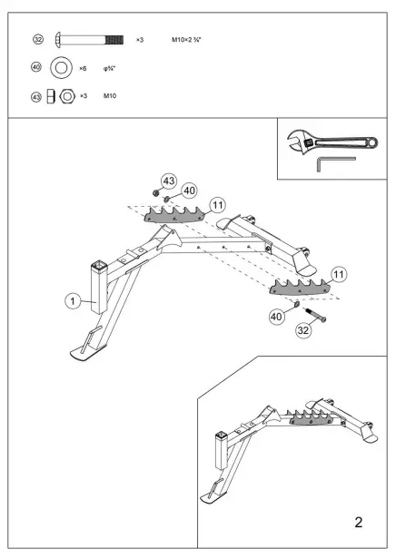 MARCY-SM-7393-Power-Cage-System-with-Adjustable-Weight-Bench-fig-17