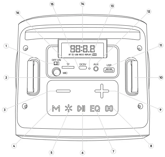MASINGO C2 Karaoke Machine Kids Adults Speaker A1a