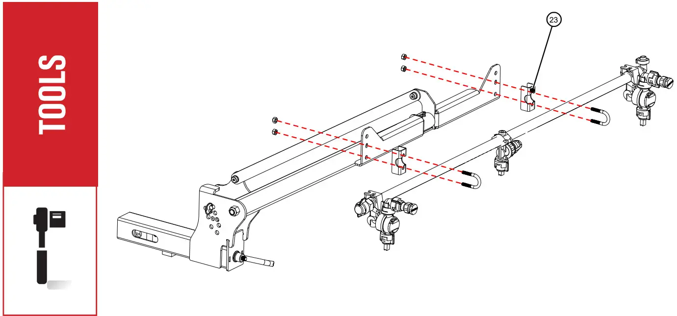 MASTER MFG UTVBR-M Adjustable Hitch Receiver Boom Mount Kit - TOOLS REQUIRED 24