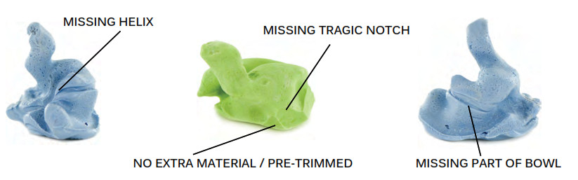 MEE audio Tips For Your Audiologist - REJECTABLE IMPRESSIONS